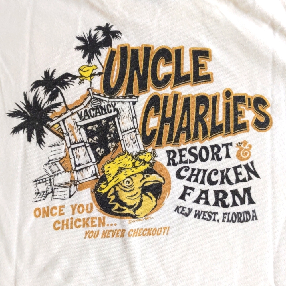 Uncle Charlie's Resort Chicken Farm T-shirt